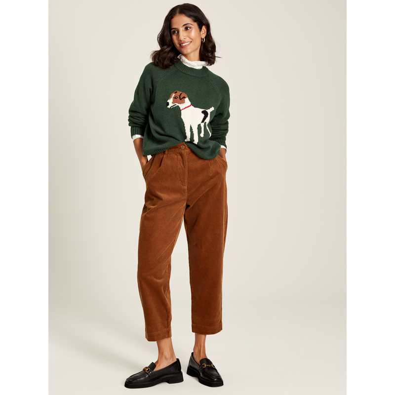 Joules Women's Margot Intarsia Jumper - Heritage Green-4